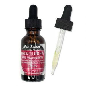 Mia Secret Monomer Drops Cherry 1 oz | Neutralizador de Olor para Monómero