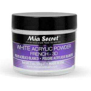 Mia Secret White Acrylic Powder French- 3D