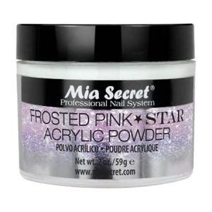 Mia Secret Frosted Pink ⭐️ Star Acrylic Powder 2oz/59g