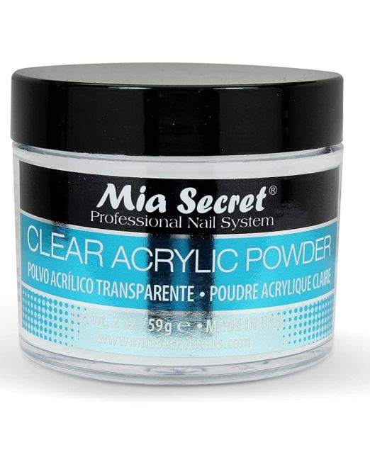 Mia Secret Clear Acrylic Powder 2oz/59g