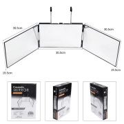 COSMETIC MIRROR BACK VIEW EASILY No Led Light