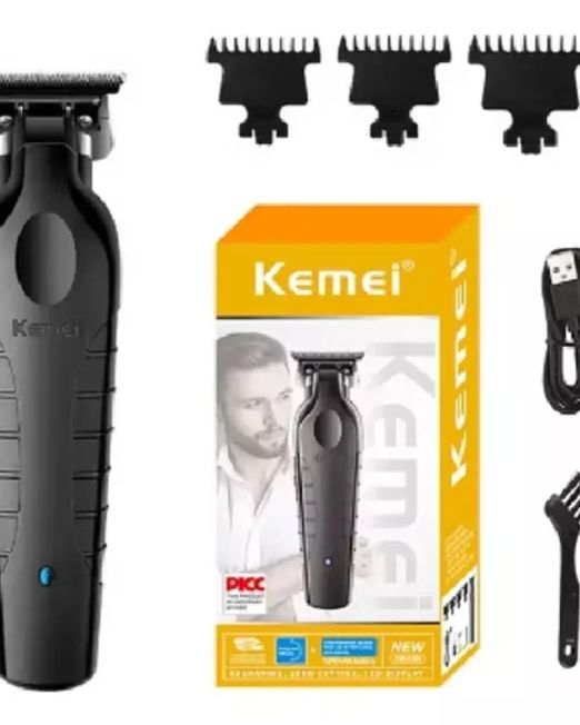 Kemei 2299 Trimmer, delineadora profesional inalámbrica para barberos y principiantes.