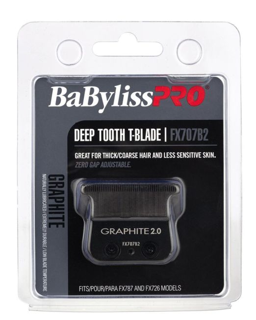 BabylissPRO Deep Tooth T-Blade FX707B2 Graphite