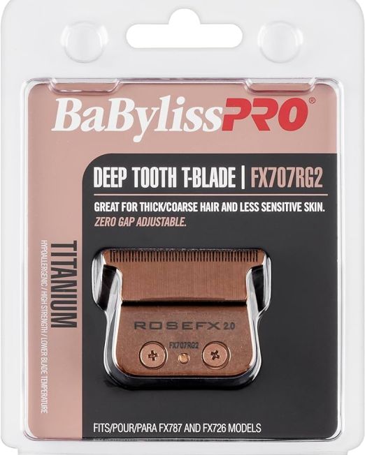 BabylissPRO Deep Tooth T-Blade FX707RG2 Titanium