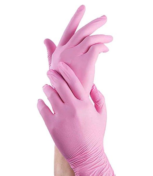 Disposable Nitrile Gloves 100pcs Rosa