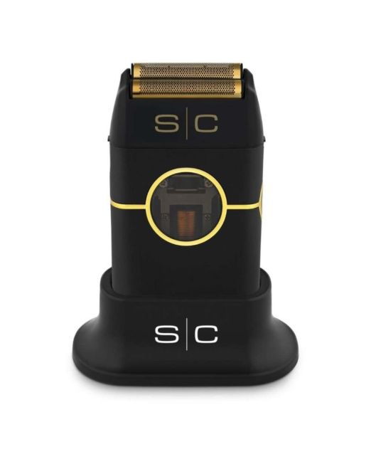 INSTINCT METAL SHAVER - PROFESSIONAL DOUBLE FOIL CORDLESS SHAVER WITH INTUITIVE TORQUE CONTROL AND IN2 VECTOR MOTOR IN BLACK
