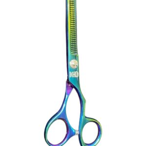 Tijera barbero entresecar Outlaw tornasol