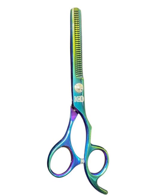 Tijera barbero entresecar Outlaw tornasol