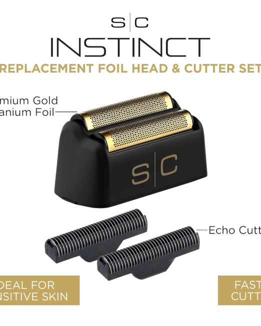 StyleCraft Instinct Shaver Foil & Cutter, repuestos originales de lámina y cuchillas para shaver profesional.