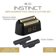 StyleCraft Instinct Shaver Foil & Cutter, repuestos originales de lámina y cuchillas para shaver profesional.